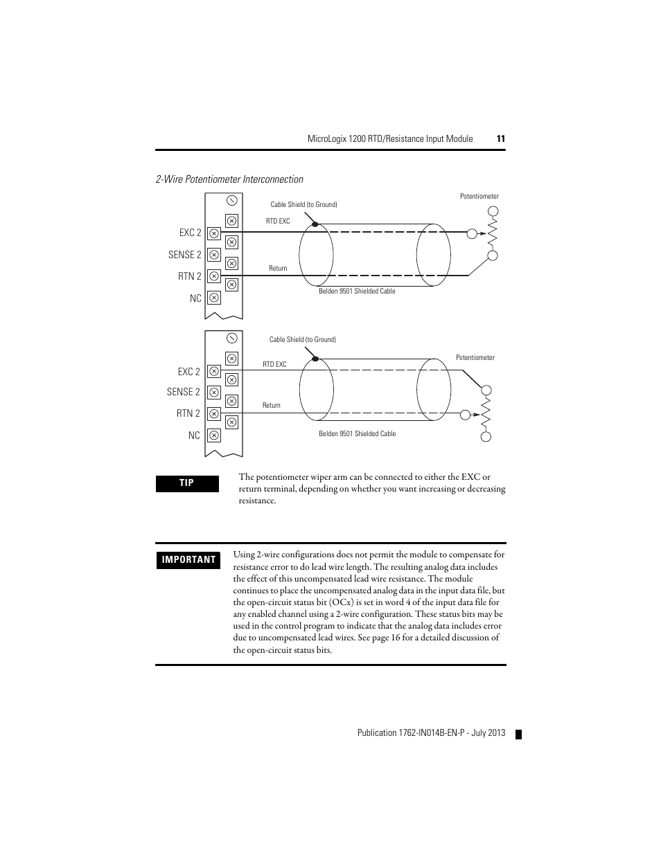 Rockwell Automation 1762-IR4 RTD/Resistance Input Module User Manual | Page 11 / 24