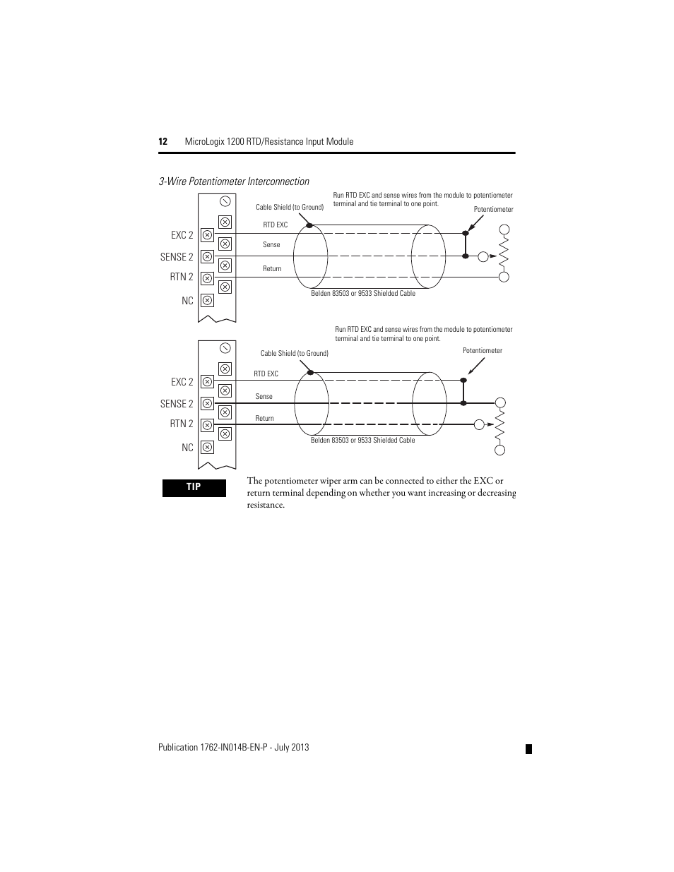 Rockwell Automation 1762-IR4 RTD/Resistance Input Module User Manual | Page 12 / 24