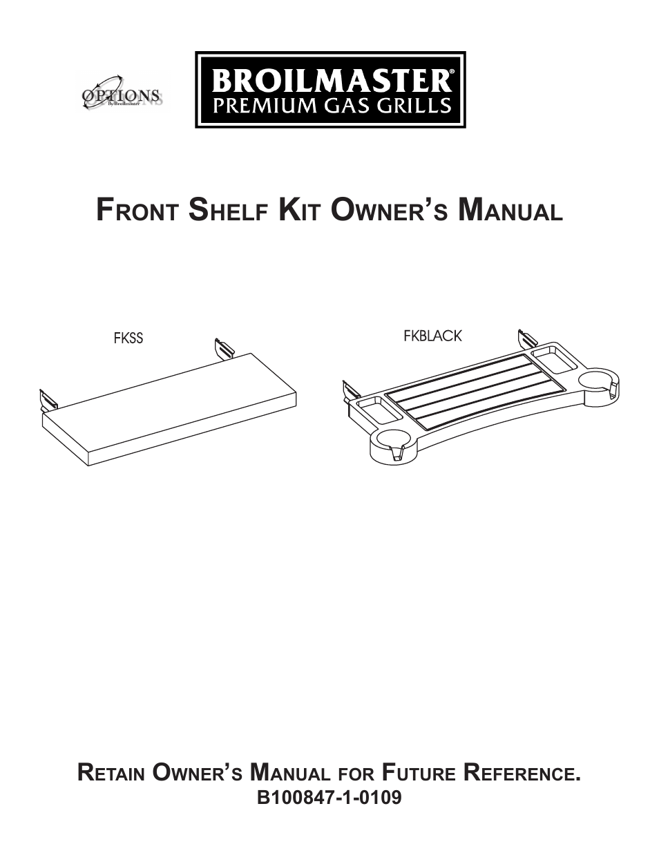 Broilmaster B100847-1-0109 User Manual | 4 pages