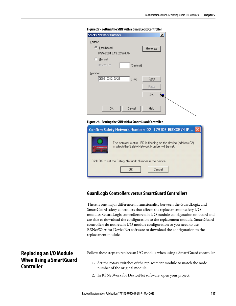 Rockwell Automation 1791DS-IBxxxx Guard I/O DeviceNet Safety Modules User Manual | Page 117 / 178