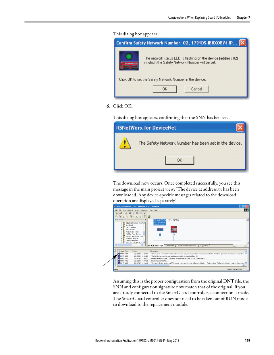 Rockwell Automation 1791DS-IBxxxx Guard I/O DeviceNet Safety Modules User Manual | Page 119 / 178