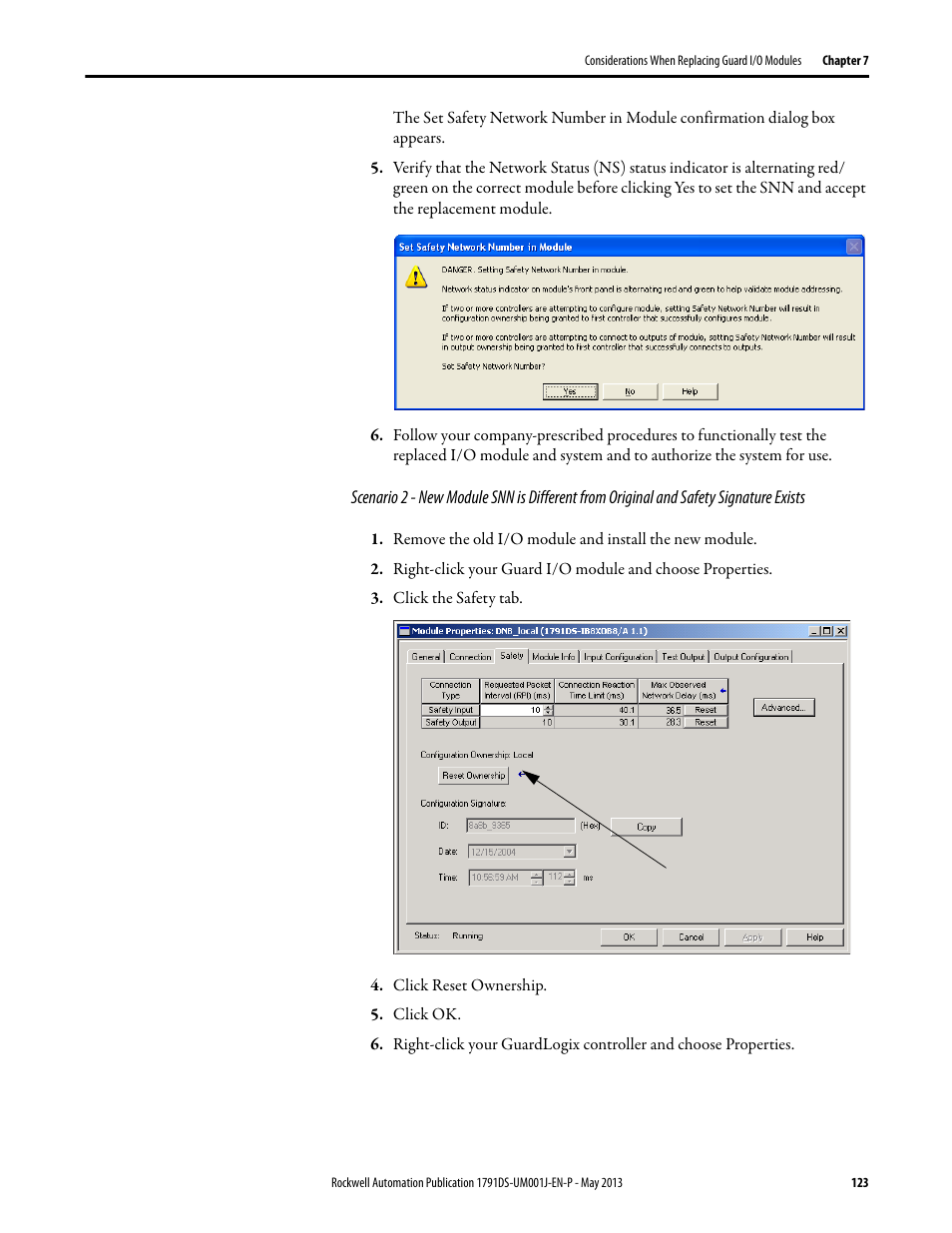 Rockwell Automation 1791DS-IBxxxx Guard I/O DeviceNet Safety Modules User Manual | Page 123 / 178