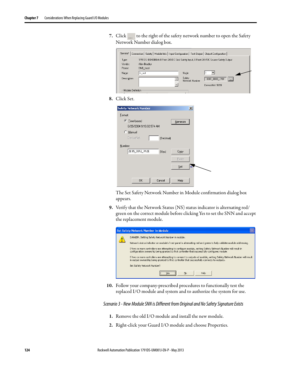 Rockwell Automation 1791DS-IBxxxx Guard I/O DeviceNet Safety Modules User Manual | Page 124 / 178