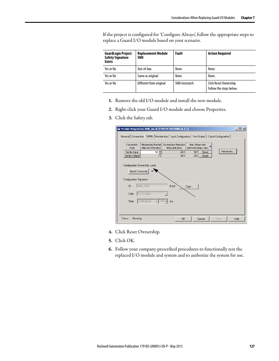 Rockwell Automation 1791DS-IBxxxx Guard I/O DeviceNet Safety Modules User Manual | Page 127 / 178
