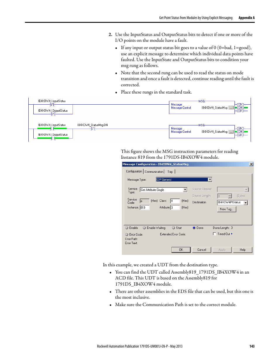 Rockwell Automation 1791DS-IBxxxx Guard I/O DeviceNet Safety Modules User Manual | Page 143 / 178