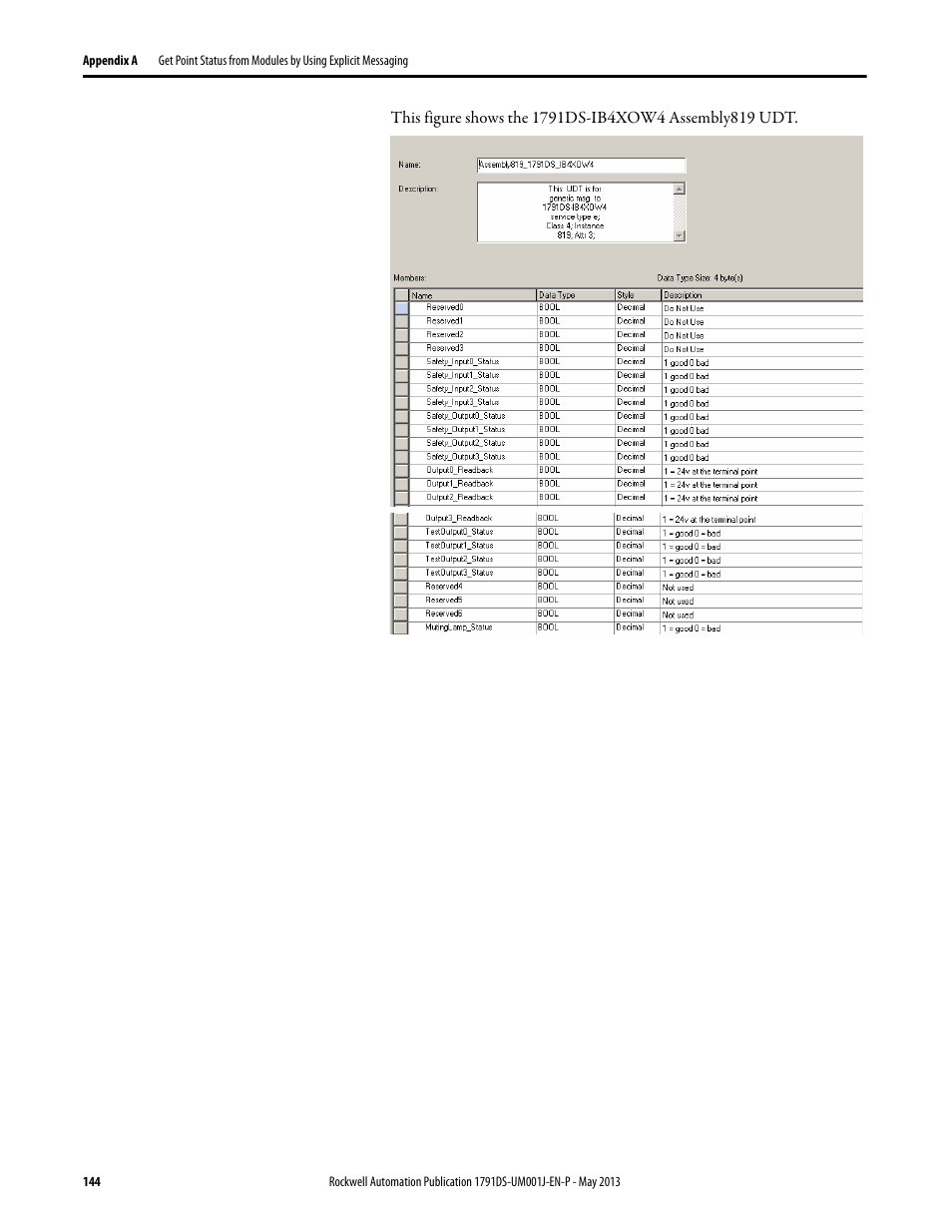 Rockwell Automation 1791DS-IBxxxx Guard I/O DeviceNet Safety Modules User Manual | Page 144 / 178