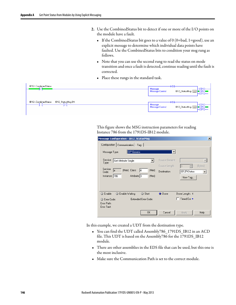 Rockwell Automation 1791DS-IBxxxx Guard I/O DeviceNet Safety Modules User Manual | Page 146 / 178