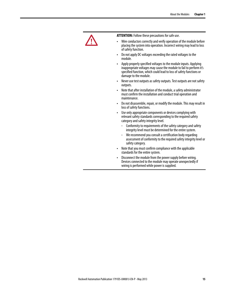 Rockwell Automation 1791DS-IBxxxx Guard I/O DeviceNet Safety Modules User Manual | Page 15 / 178