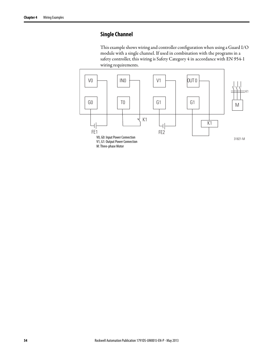 Single channel | Rockwell Automation 1791DS-IBxxxx Guard I/O DeviceNet Safety Modules User Manual | Page 54 / 178