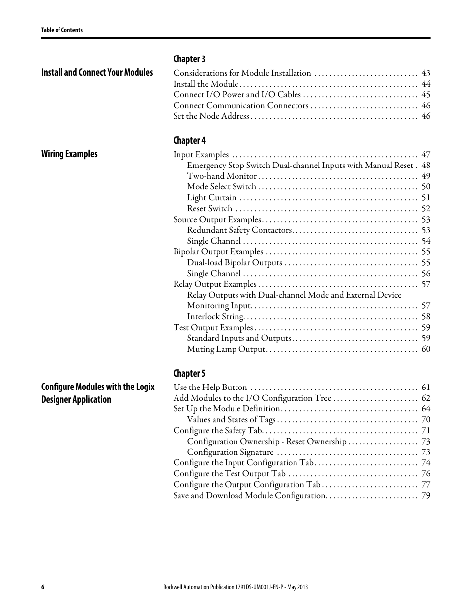 Rockwell Automation 1791DS-IBxxxx Guard I/O DeviceNet Safety Modules User Manual | Page 6 / 178