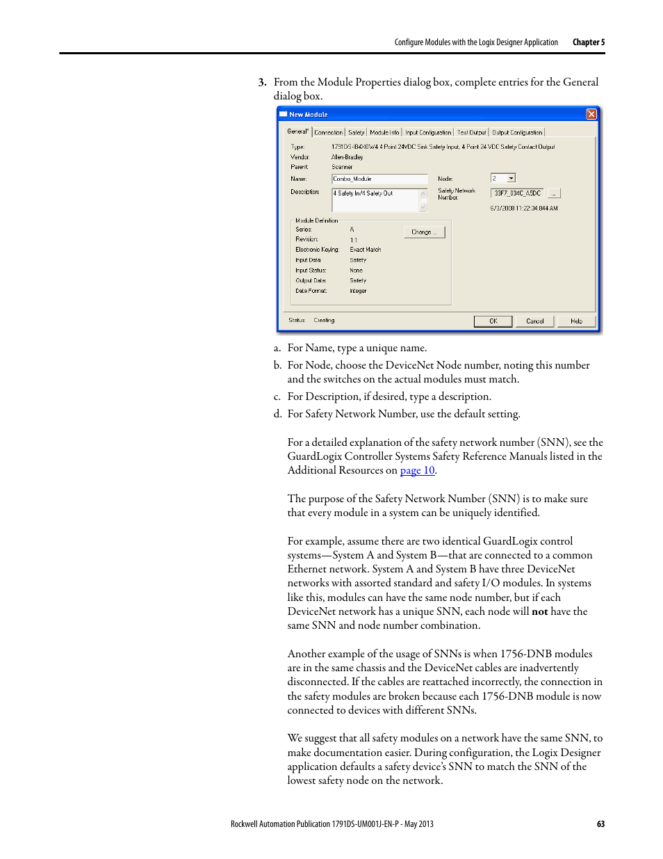 Rockwell Automation 1791DS-IBxxxx Guard I/O DeviceNet Safety Modules User Manual | Page 63 / 178