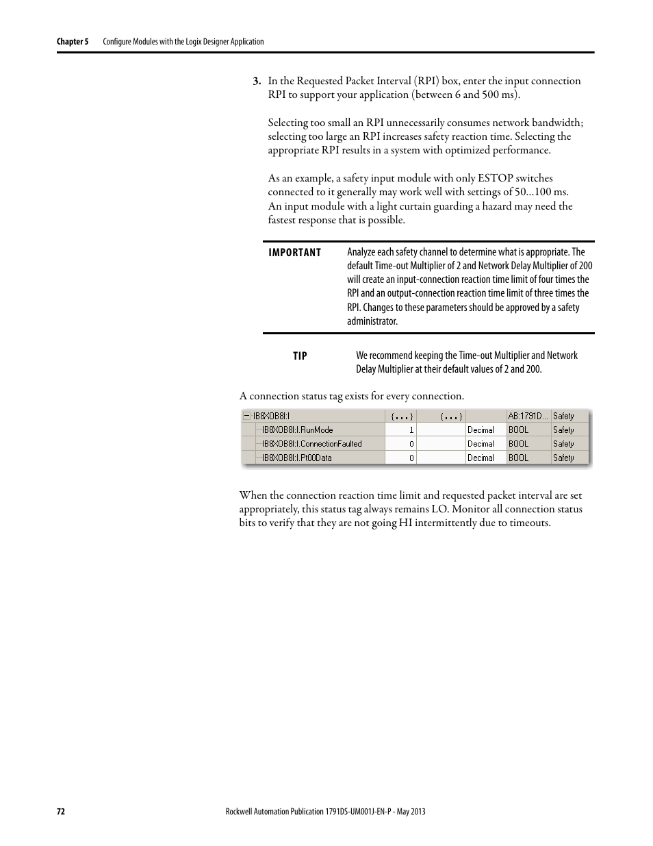 Rockwell Automation 1791DS-IBxxxx Guard I/O DeviceNet Safety Modules User Manual | Page 72 / 178