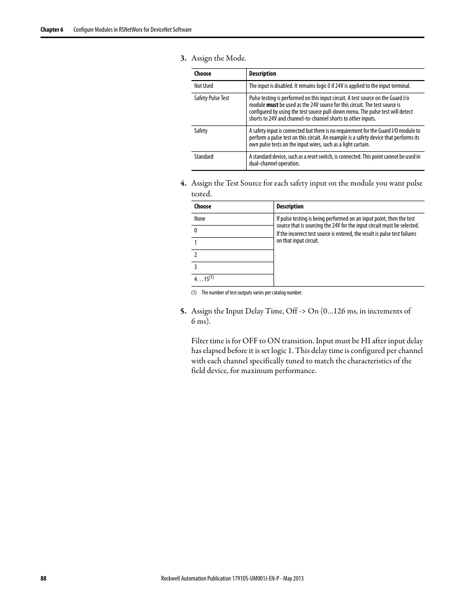 Rockwell Automation 1791DS-IBxxxx Guard I/O DeviceNet Safety Modules User Manual | Page 88 / 178