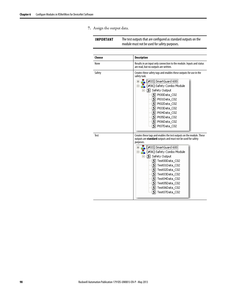 Rockwell Automation 1791DS-IBxxxx Guard I/O DeviceNet Safety Modules User Manual | Page 98 / 178