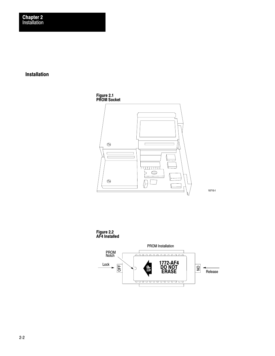 Installation | Rockwell Automation 1772-AF4,D17726.5.3 User Manual, AUX FUNCT PROM User Manual | Page 6 / 66