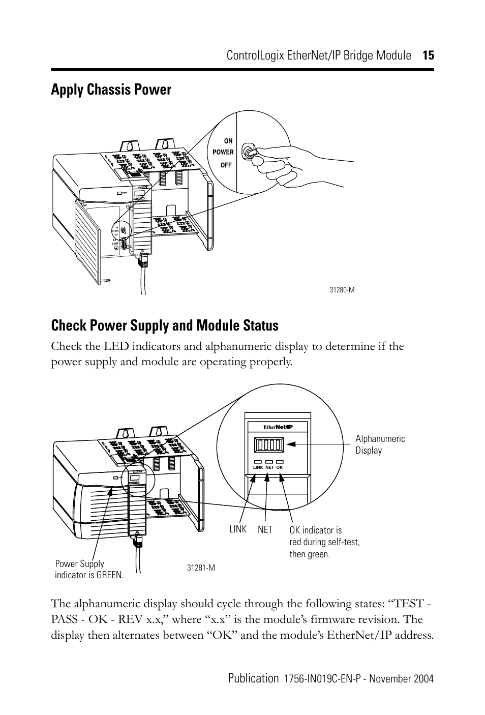 Rockwell Automation 1756-ENBT ControlLogix EtherNet/IP Bridge Module Installation Instructions User Manual | Page 15 / 20