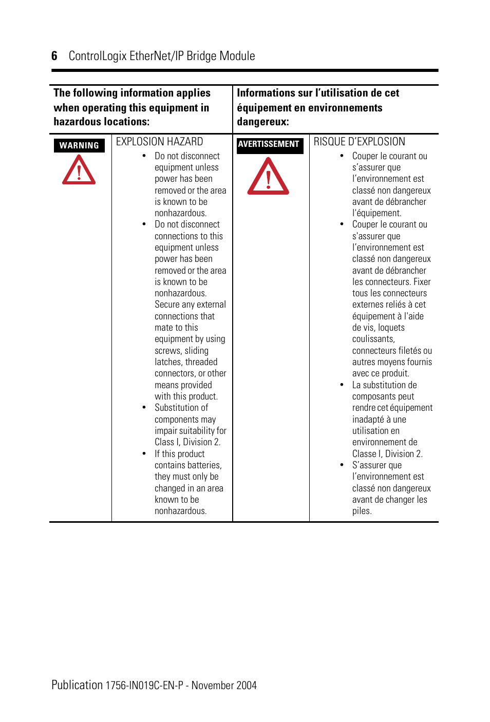 Rockwell Automation 1756-ENBT ControlLogix EtherNet/IP Bridge Module Installation Instructions User Manual | Page 6 / 20