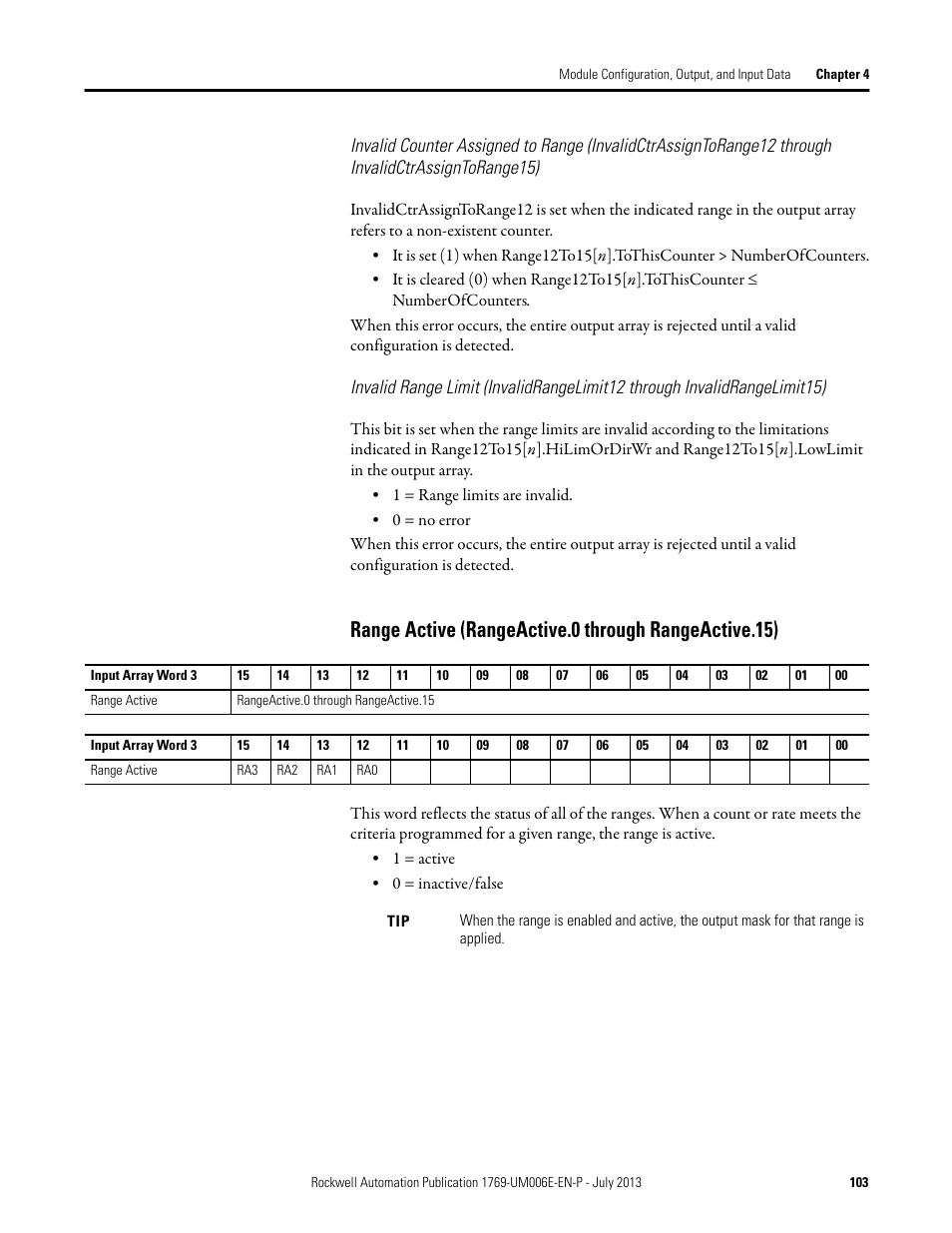 Rockwell Automation 1769-HSC Compact High Speed Counter Module User Manual | Page 103 / 170