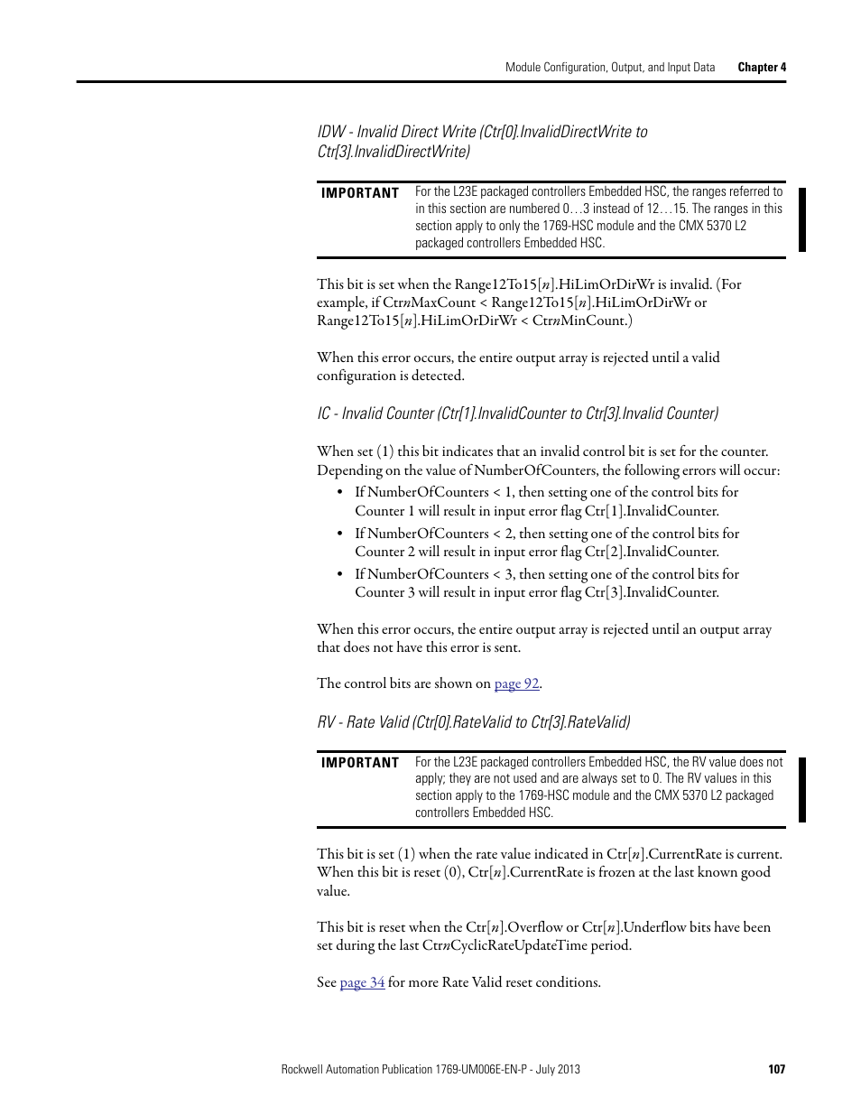 Rockwell Automation 1769-HSC Compact High Speed Counter Module User Manual | Page 107 / 170