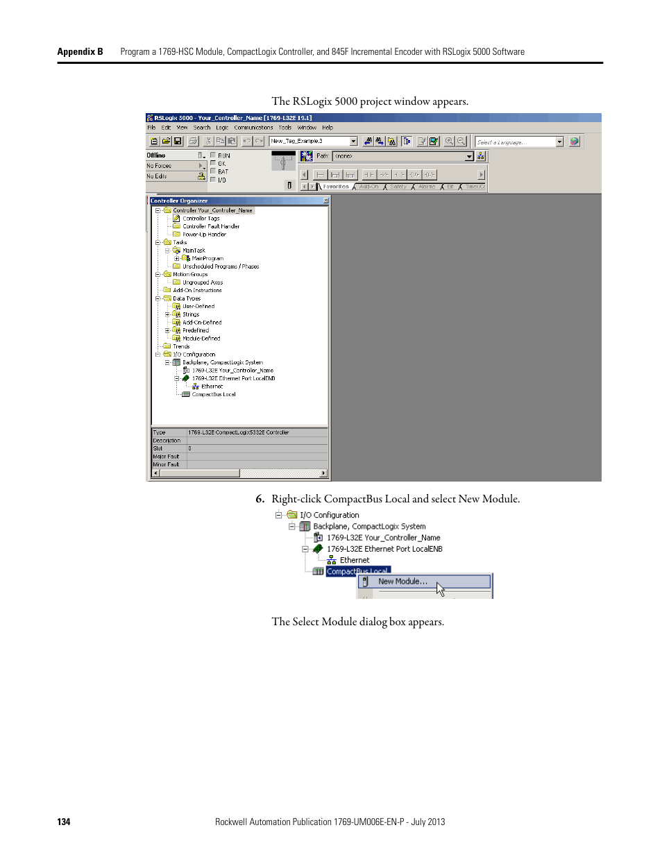 Rockwell Automation 1769-HSC Compact High Speed Counter Module User Manual | Page 134 / 170