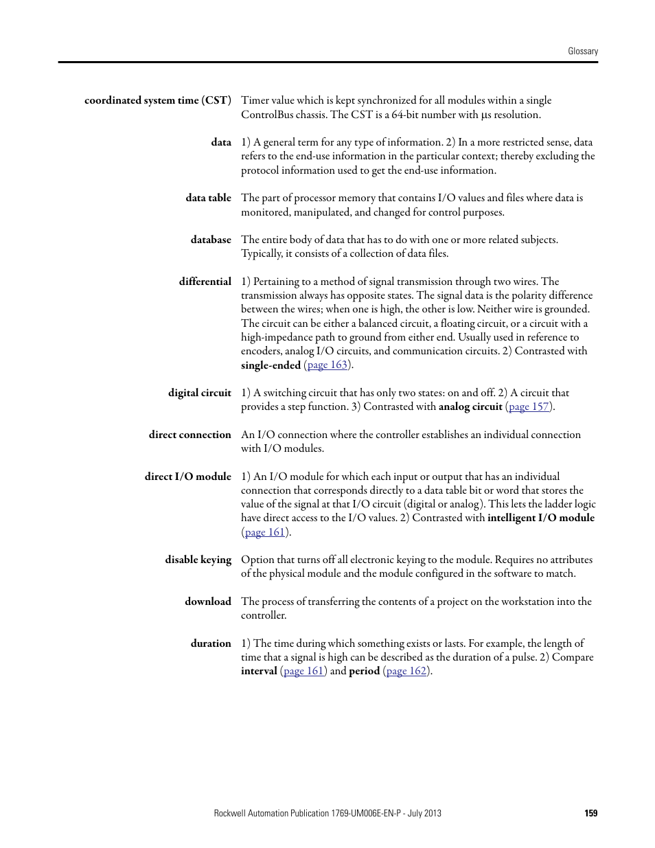 Rockwell Automation 1769-HSC Compact High Speed Counter Module User Manual | Page 159 / 170