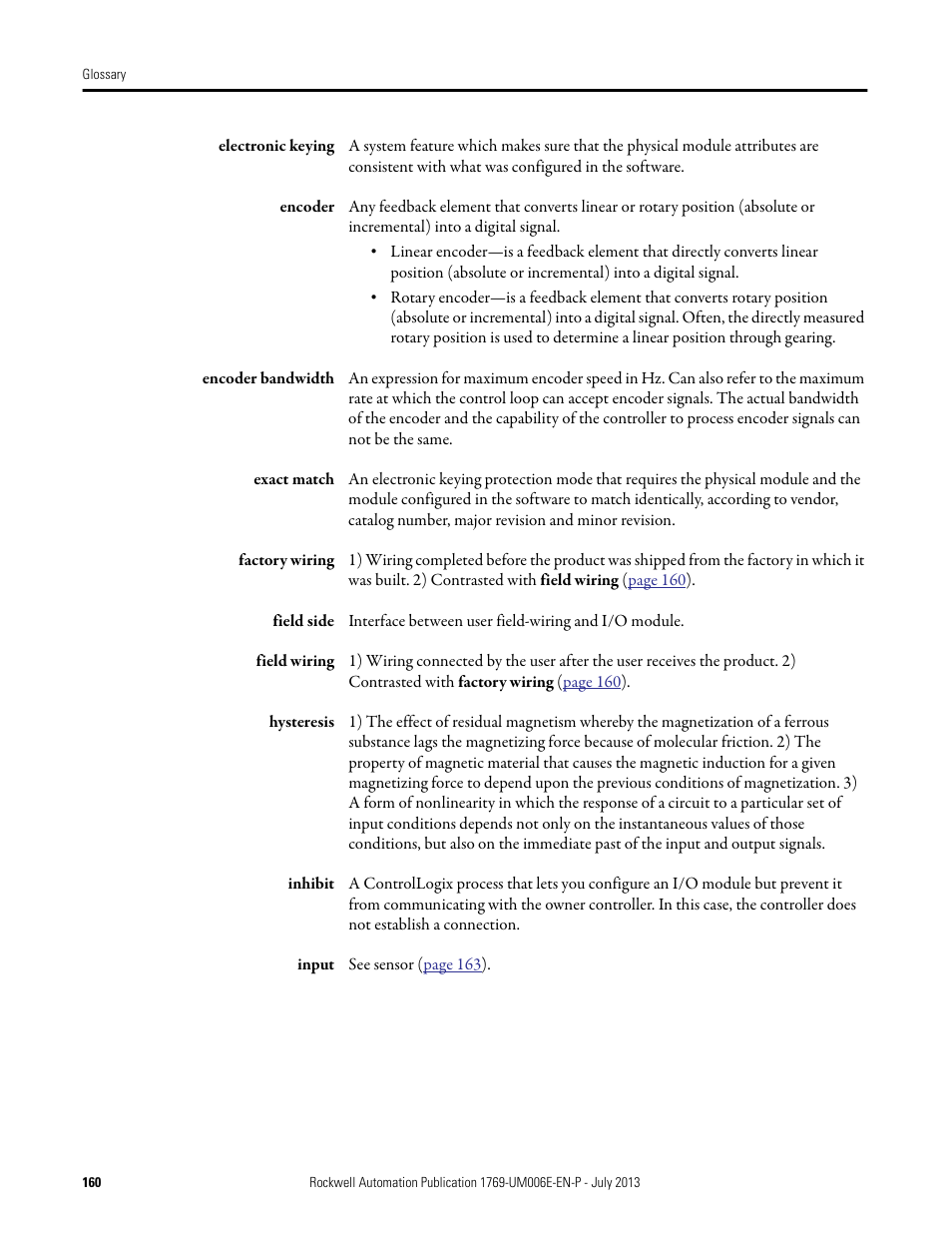 Rockwell Automation 1769-HSC Compact High Speed Counter Module User Manual | Page 160 / 170