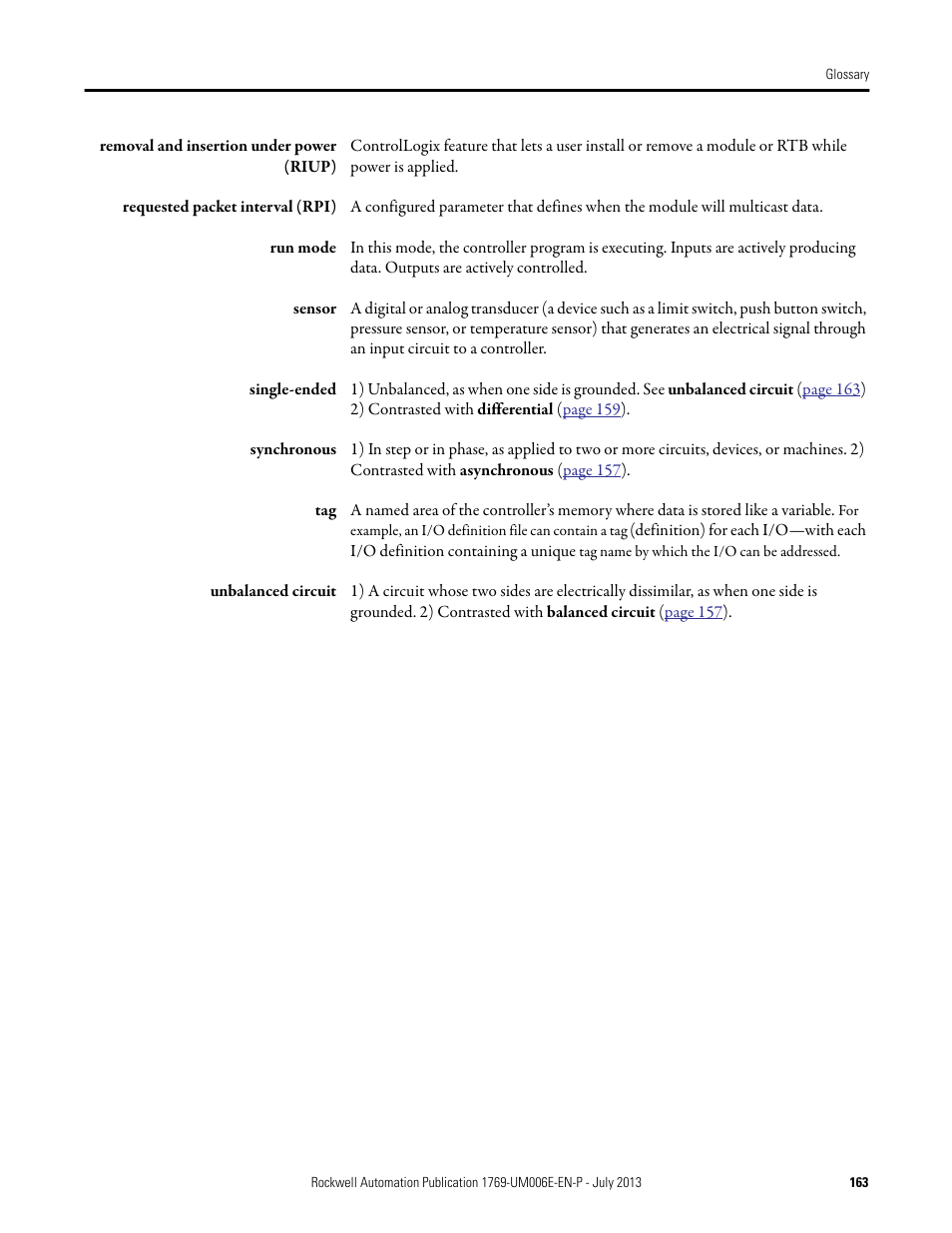 Rockwell Automation 1769-HSC Compact High Speed Counter Module User Manual | Page 163 / 170