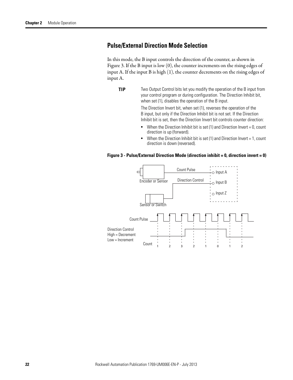 Pulse/external direction mode selection | Rockwell Automation 1769-HSC Compact High Speed Counter Module User Manual | Page 22 / 170