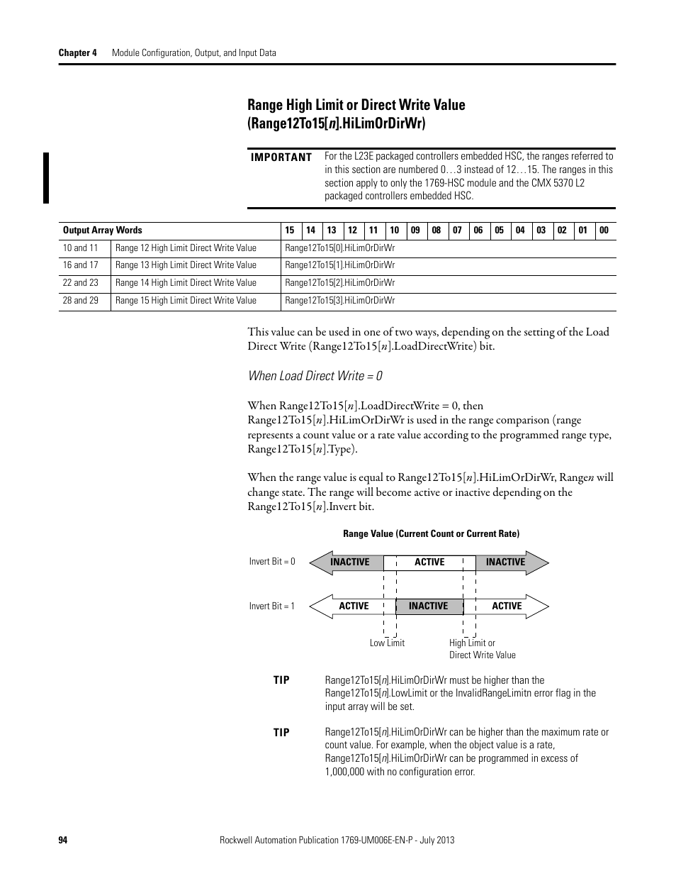 Rockwell Automation 1769-HSC Compact High Speed Counter Module User Manual | Page 94 / 170