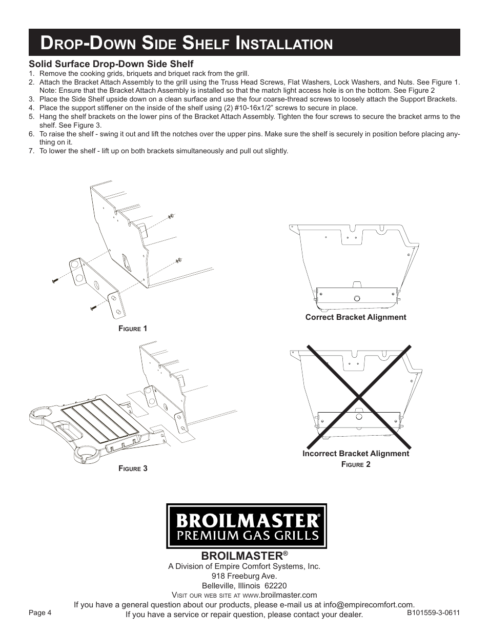 Helf, Nstallation, Broilmaster | Broilmaster SKFB2-1 User Manual | Page 4 / 4