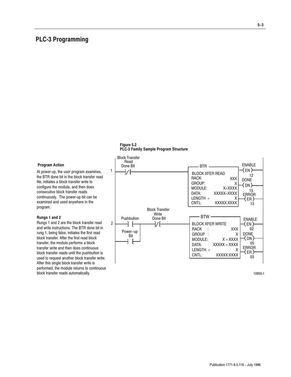 Plcć3 programming | Rockwell Automation 1771-IFF/A,D17716.5.116 FAST ANALOG INPUT MODULE User Manual | Page 47 / 94