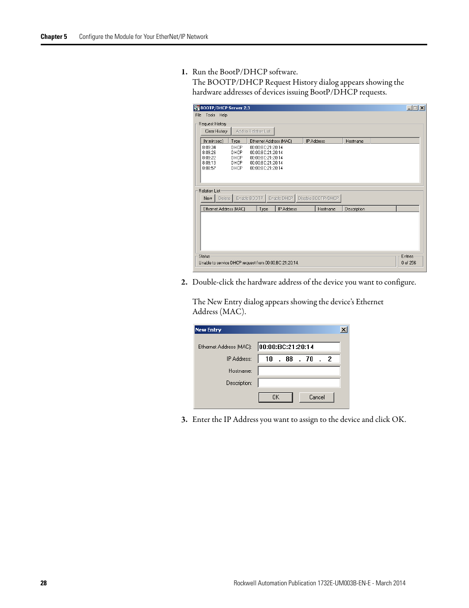 Rockwell Automation 1732E-OB8M8SR EtherNet/IP Dual Port 8-Point SOE Input and Scheduled Output Modules UM User Manual | Page 38 / 146