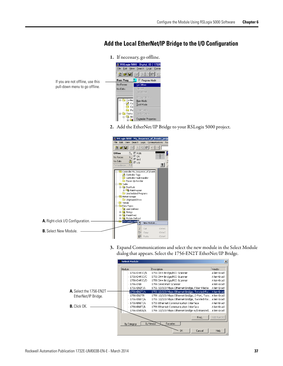 Rockwell Automation 1732E-OB8M8SR EtherNet/IP Dual Port 8-Point SOE Input and Scheduled Output Modules UM User Manual | Page 47 / 146