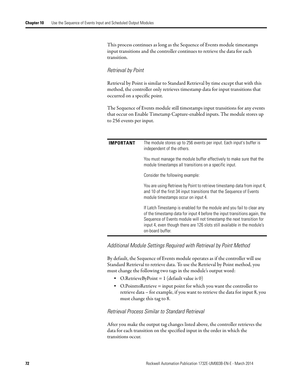 Rockwell Automation 1732E-OB8M8SR EtherNet/IP Dual Port 8-Point SOE Input and Scheduled Output Modules UM User Manual | Page 82 / 146