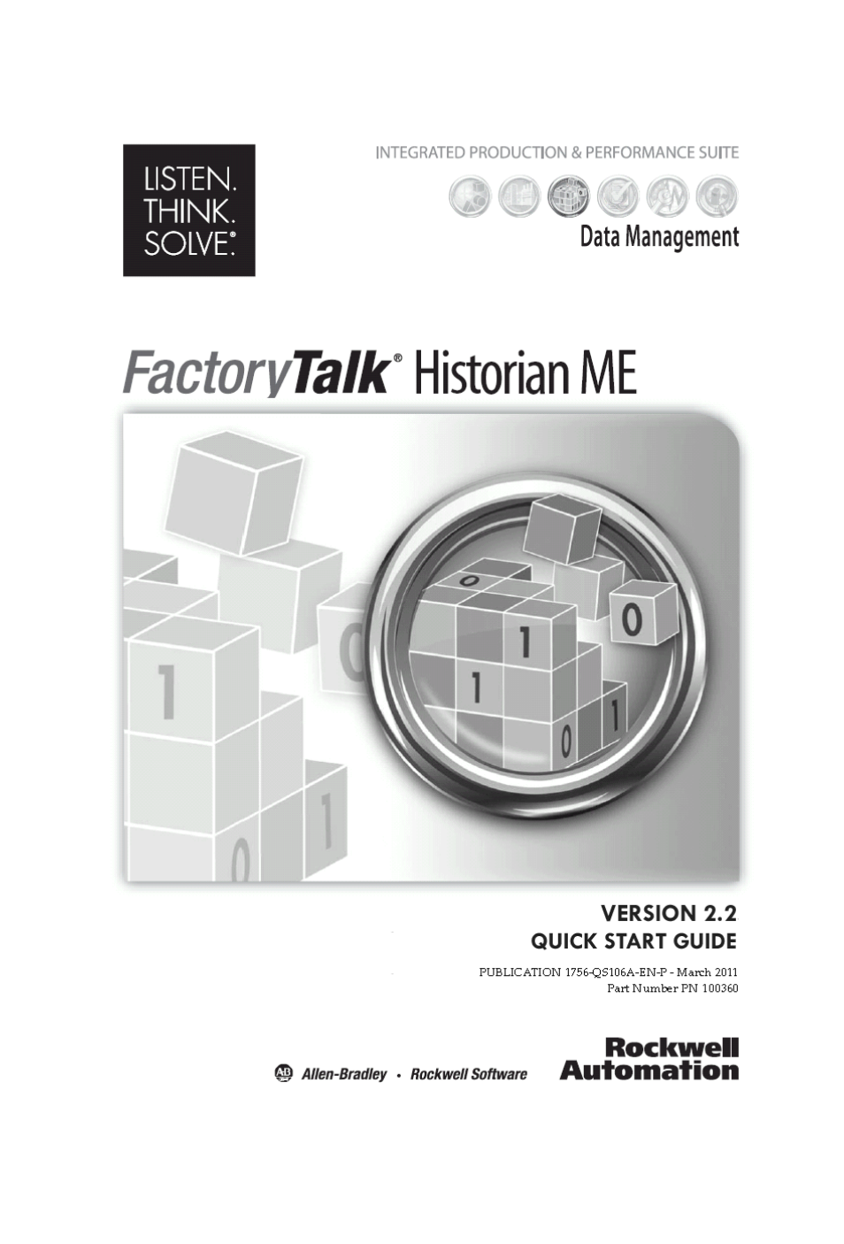 Rockwell Automation FactoryTalk Historian ME 2.2 Quick Start Guide User Manual | 48 pages