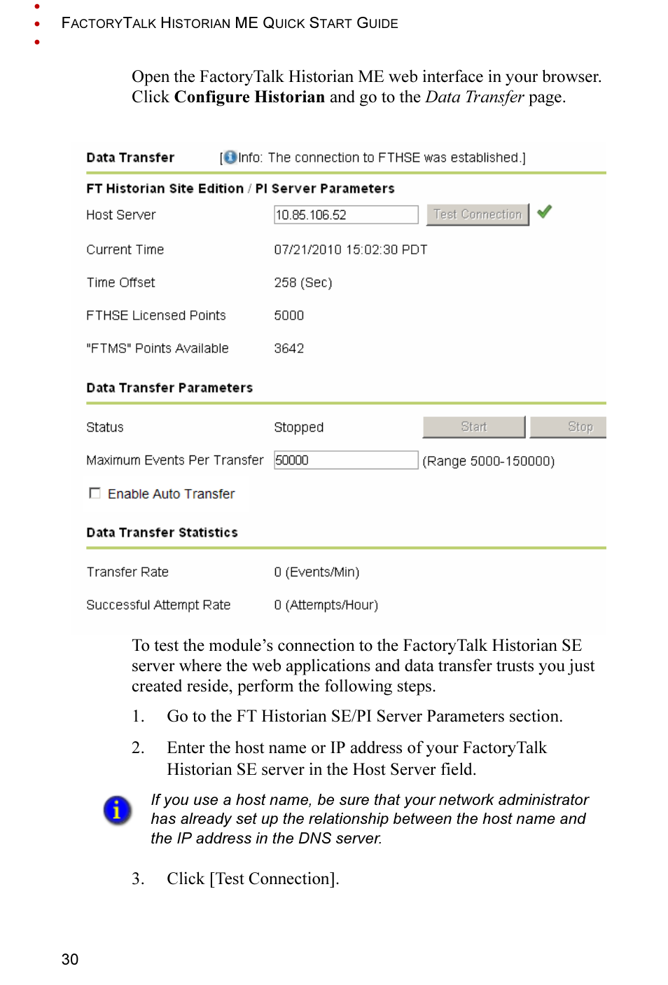 Rockwell Automation FactoryTalk Historian ME 2.2 Quick Start Guide User Manual | Page 34 / 48