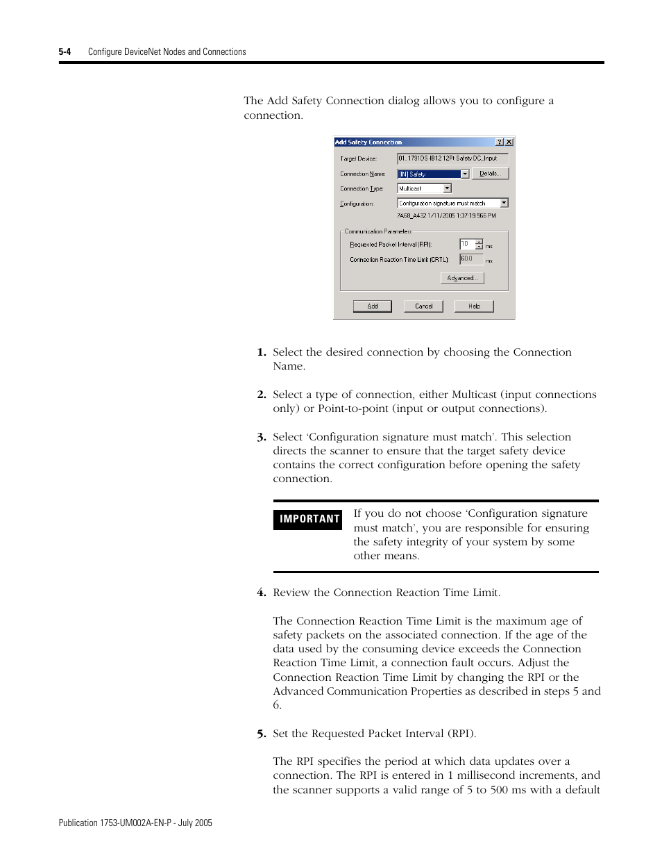 Rockwell Automation 1753-DNSI DeviceNet Safety Scanner for GuardPLC Controllers User Manual | Page 46 / 132