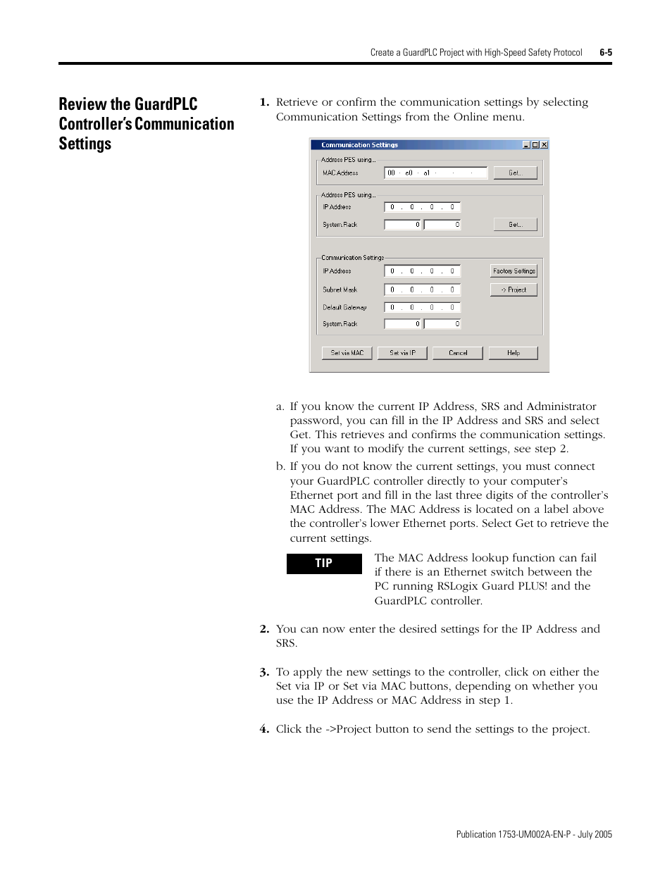 Rockwell Automation 1753-DNSI DeviceNet Safety Scanner for GuardPLC Controllers User Manual | Page 61 / 132