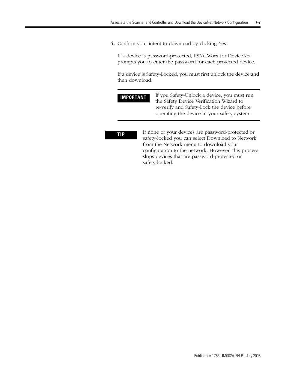 Rockwell Automation 1753-DNSI DeviceNet Safety Scanner for GuardPLC Controllers User Manual | Page 69 / 132