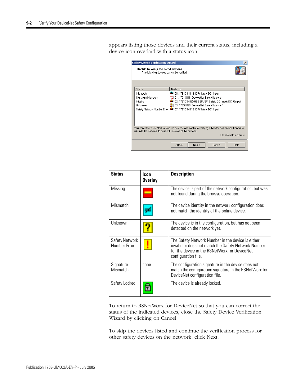 Rockwell Automation 1753-DNSI DeviceNet Safety Scanner for GuardPLC Controllers User Manual | Page 78 / 132