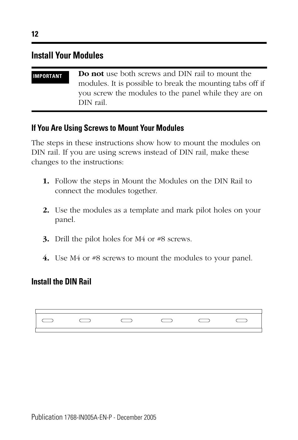 Install your modules | Rockwell Automation 1768-M04SE CompactLogix SERCOS interface Module Installation Instructions User Manual | Page 12 / 28