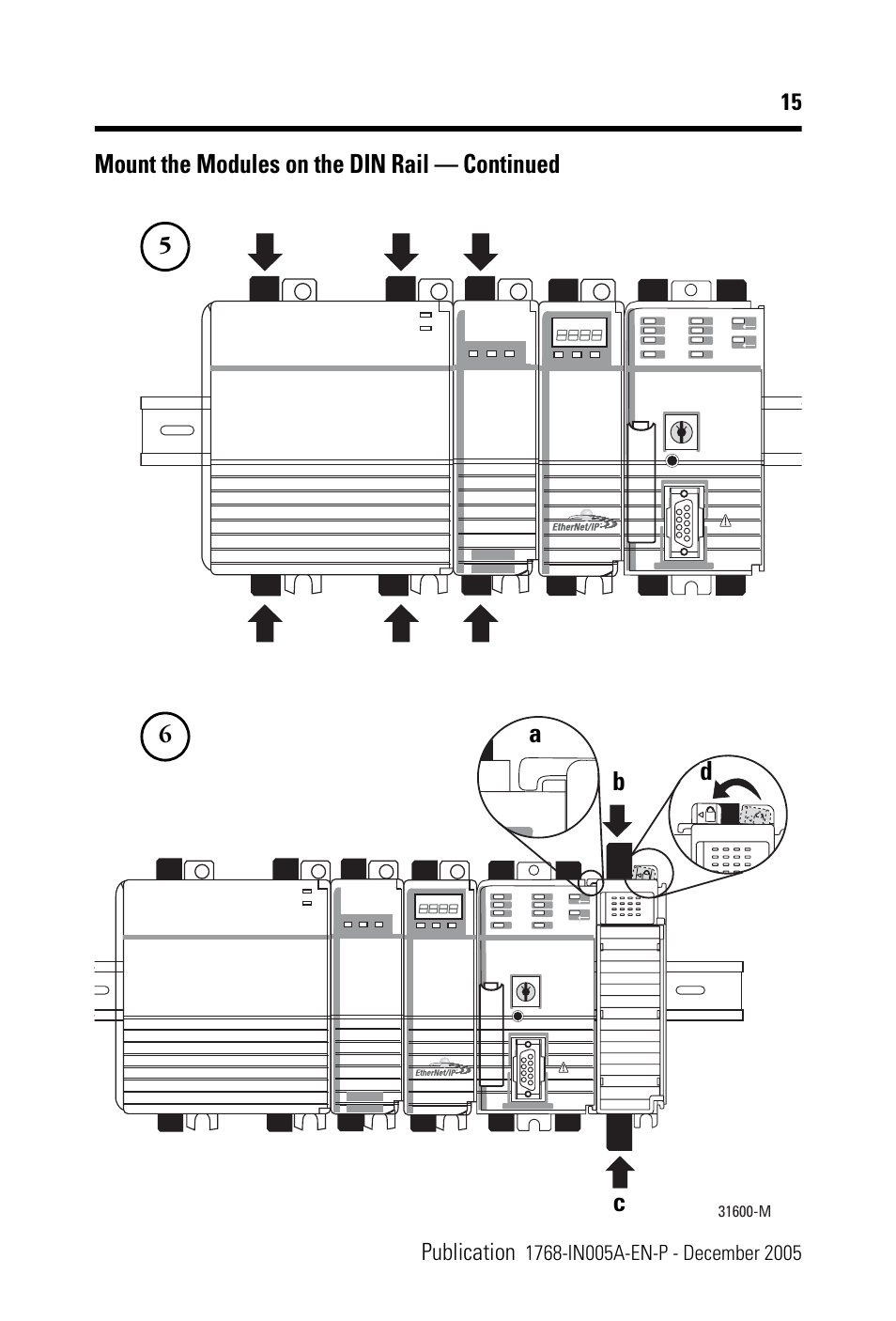 Rockwell Automation 1768-M04SE CompactLogix SERCOS interface Module Installation Instructions User Manual | Page 15 / 28