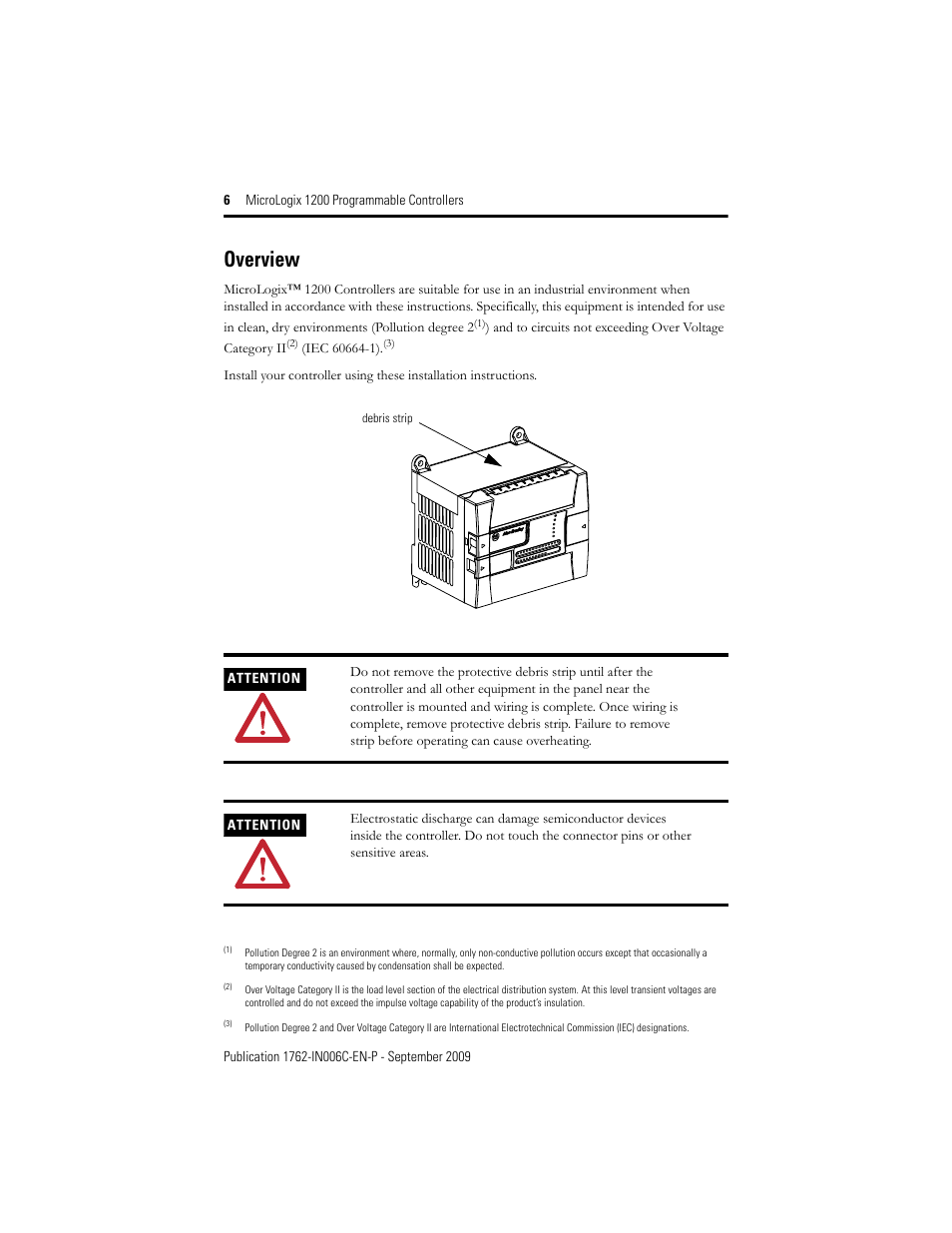 Overview | Rockwell Automation 1762-Lxxxxx MicroLogix 1200 Programmable Controllers Installation Instructions User Manual | Page 6 / 37