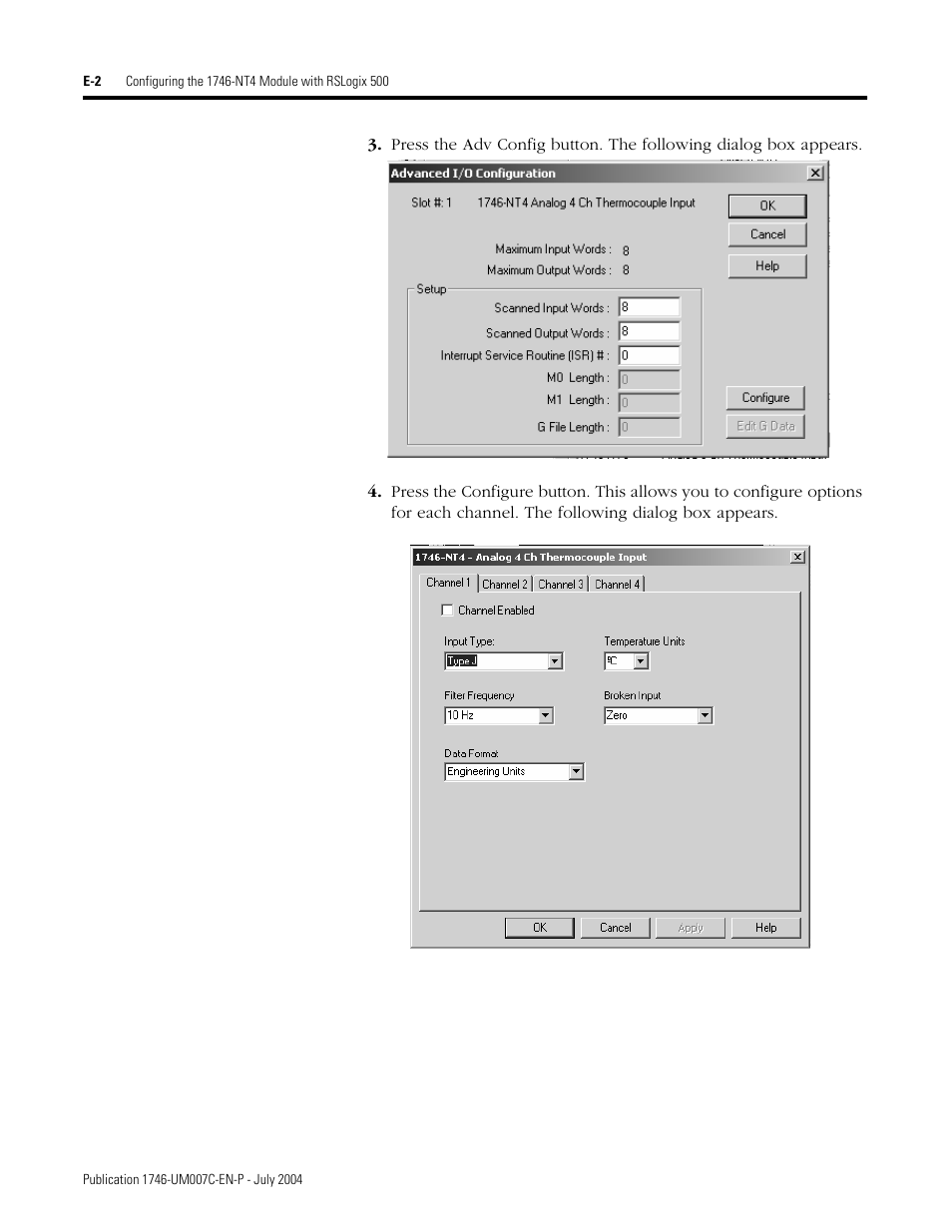Rockwell Automation 1746-NT4 Series B,D17466.6.1 SLC 500 4-Channel Thermocouple/mV Input Module User Manual User Manual | Page 118 / 131