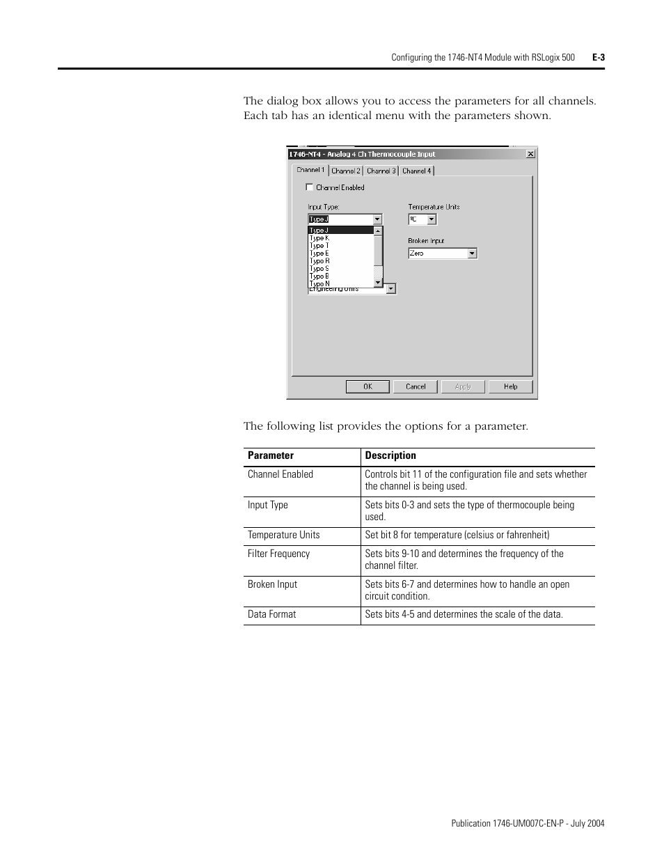 Rockwell Automation 1746-NT4 Series B,D17466.6.1 SLC 500 4-Channel Thermocouple/mV Input Module User Manual User Manual | Page 119 / 131
