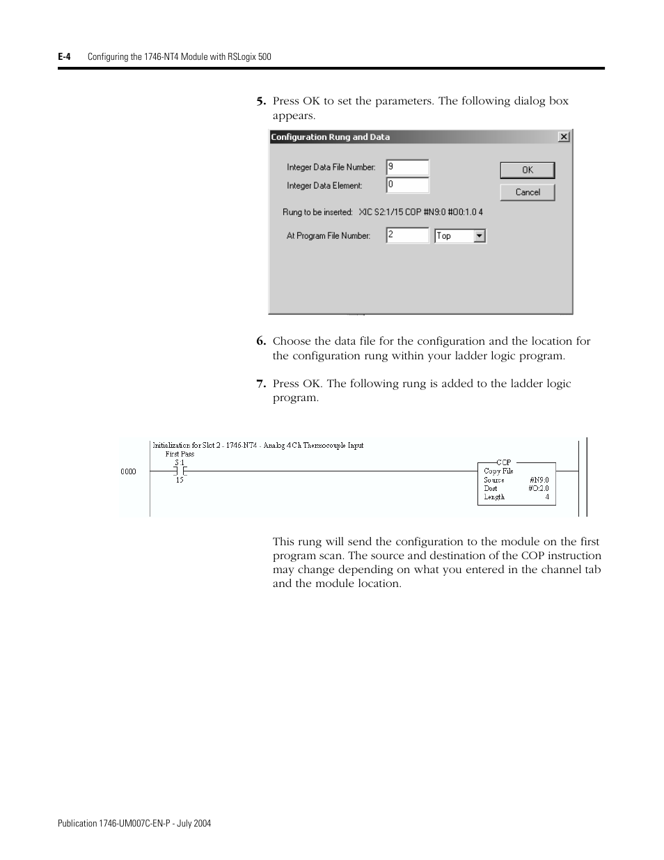 Rockwell Automation 1746-NT4 Series B,D17466.6.1 SLC 500 4-Channel Thermocouple/mV Input Module User Manual User Manual | Page 120 / 131