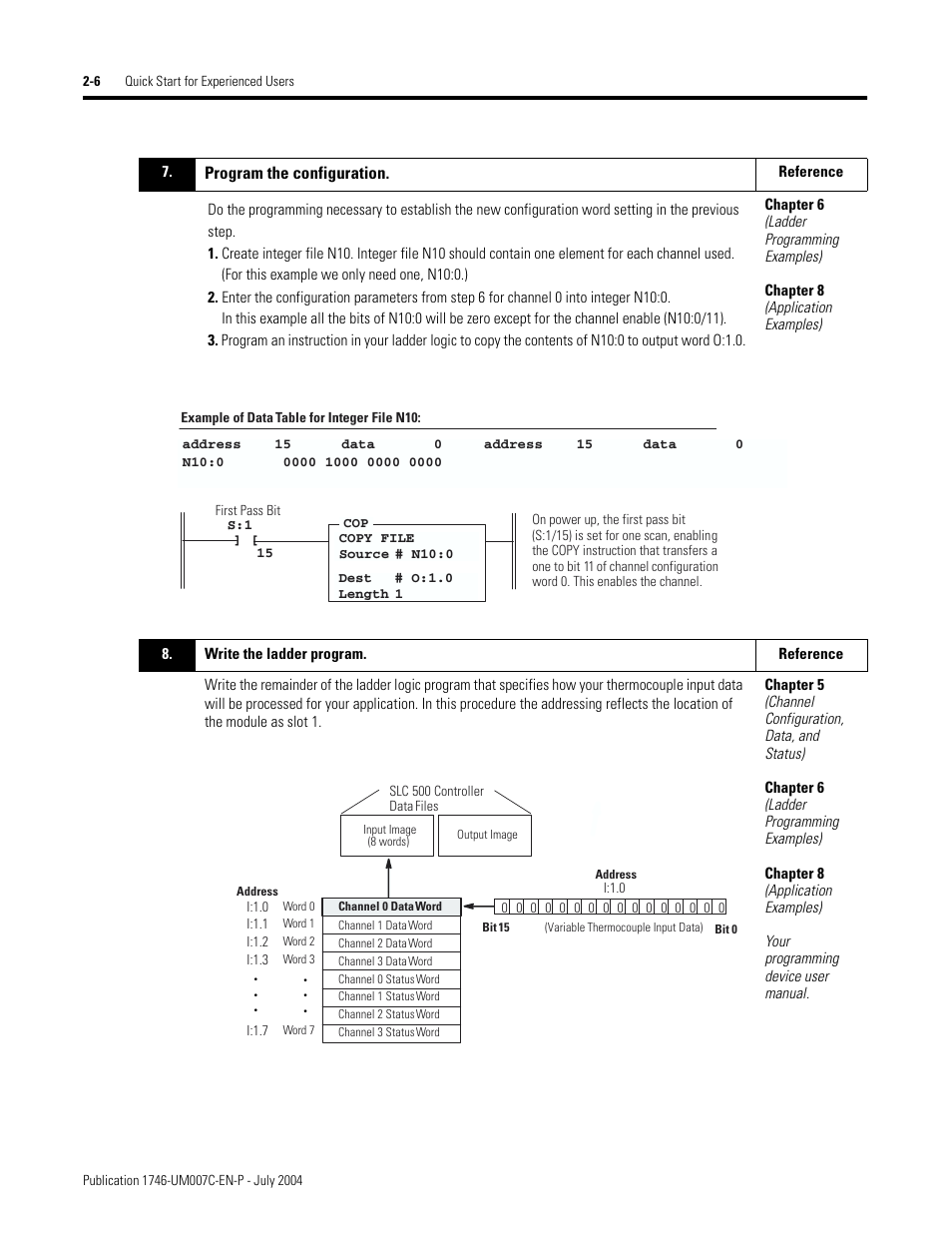Program the configuration | Rockwell Automation 1746-NT4 Series B,D17466.6.1 SLC 500 4-Channel Thermocouple/mV Input Module User Manual User Manual | Page 26 / 131