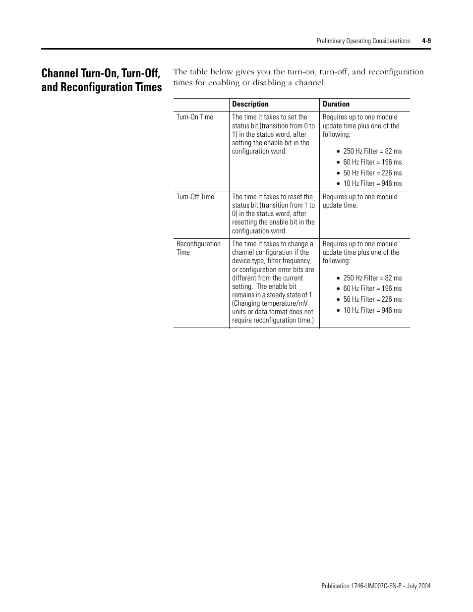 Rockwell Automation 1746-NT4 Series B,D17466.6.1 SLC 500 4-Channel Thermocouple/mV Input Module User Manual User Manual | Page 51 / 131