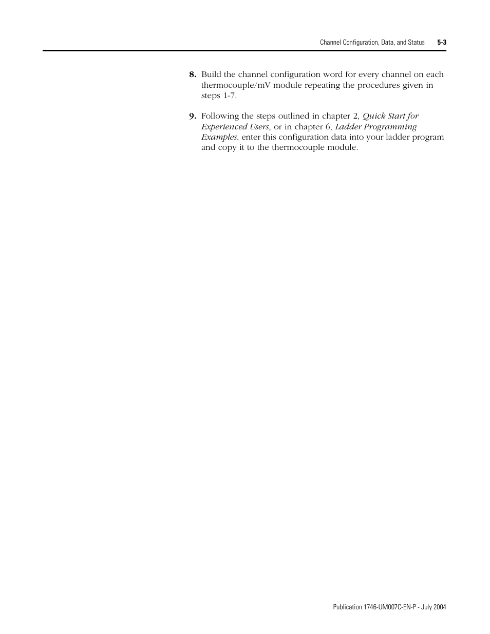 Rockwell Automation 1746-NT4 Series B,D17466.6.1 SLC 500 4-Channel Thermocouple/mV Input Module User Manual User Manual | Page 55 / 131