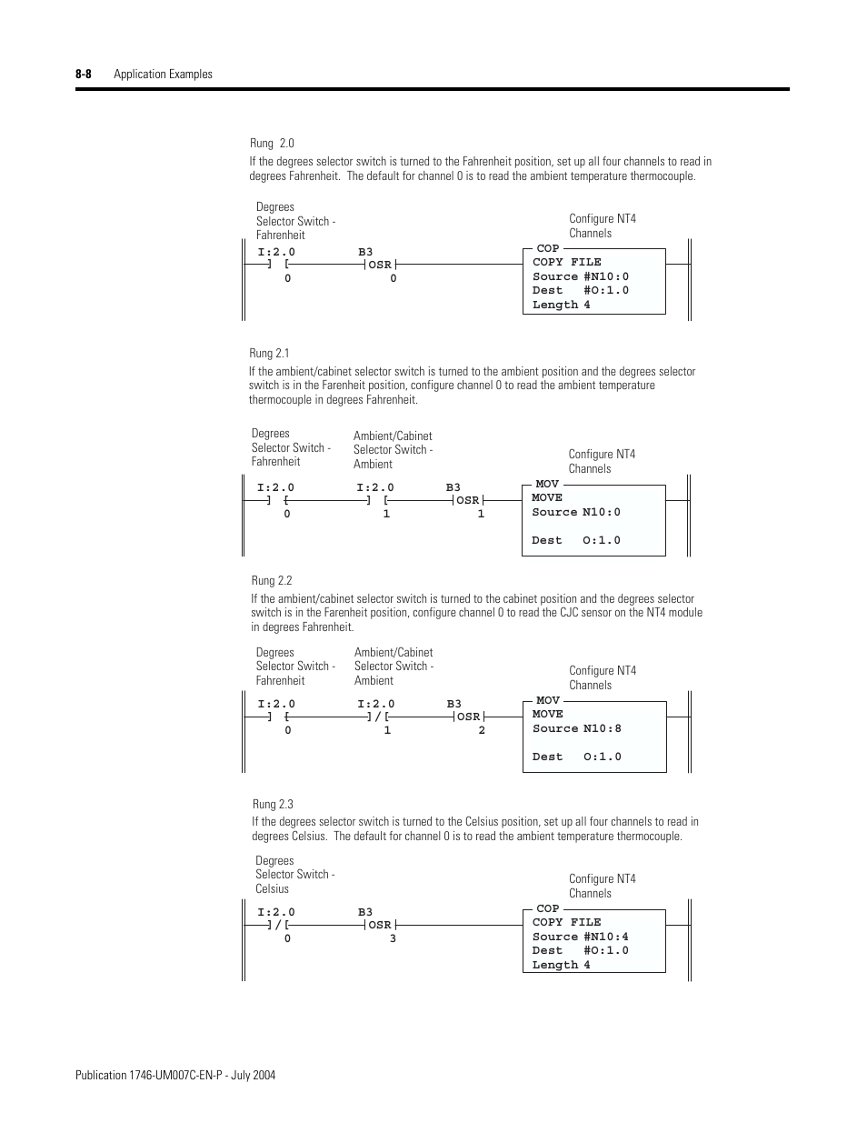 Rockwell Automation 1746-NT4 Series B,D17466.6.1 SLC 500 4-Channel Thermocouple/mV Input Module User Manual User Manual | Page 94 / 131